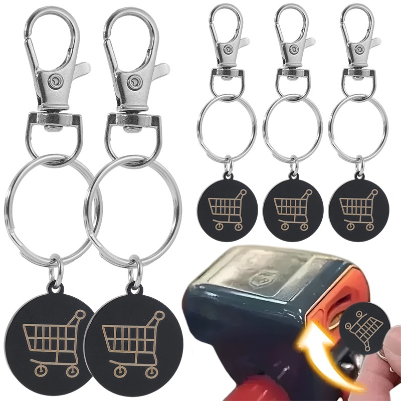 1/5Pcs Black Stainless Steel S - огляд і ціна Token Coin Mechanism